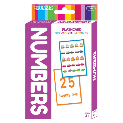 Flash Cards, Numbers (36/Pack)