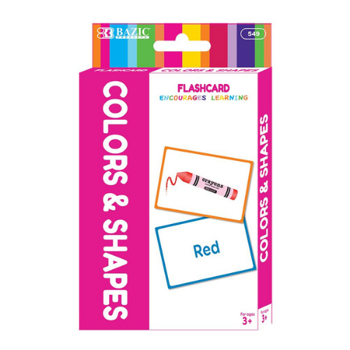 Flash Cards, Colors and Shapes (36/Pack)