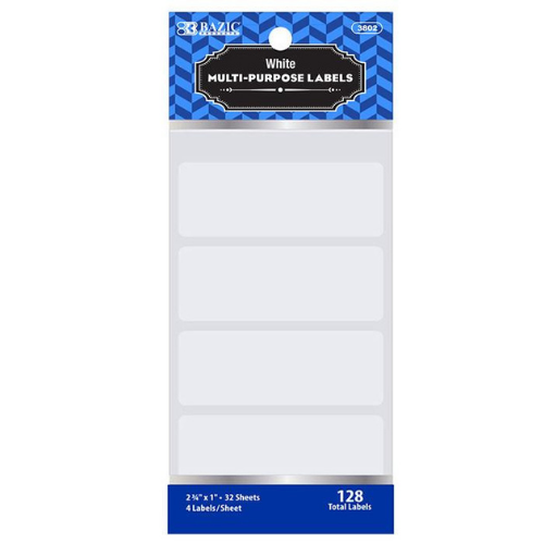 Labels, 2 3/4" X 1" (128/Pack)