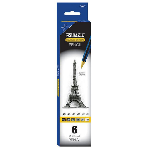 Drawing & Sketching Pencil Set, 6 Asst.
