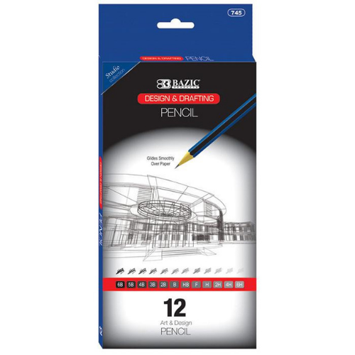 Design & Drafting Pencil Set, 12 Asst.