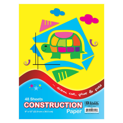 9" X 12" Construction Paper