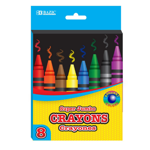 Jumbo Crayons, 8 ct.