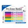 Fine Tip Dry-Erase Marker (6/Pack)