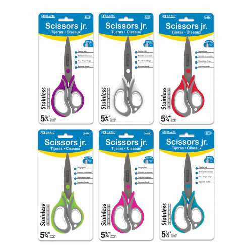 5-3/4" Two-Tone Soft Grip Kid's Scissors
