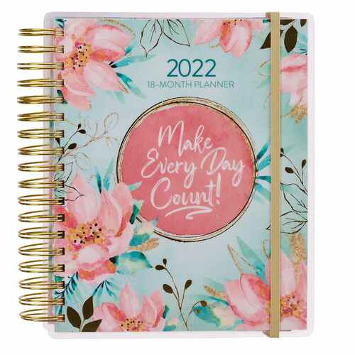 2022 Make Every Day Count Wirebound 18-month Planner For Women
