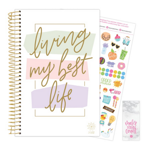 2022 Soft Cover Daily Planner & Calendar - Living My Best Life