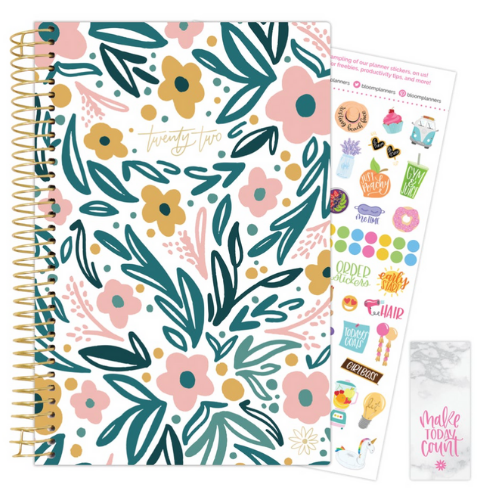 2022 Soft Cover Daily Planner & Calendar - Garden Blooms