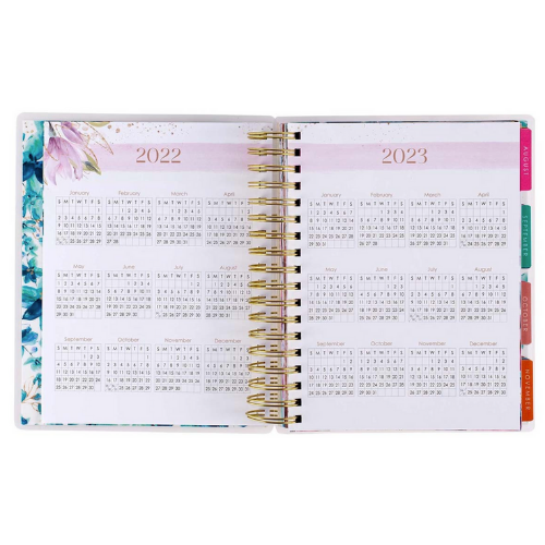 2022 Be Brave and Bloom Wirebound 18 Month Planner For Women - Image 3