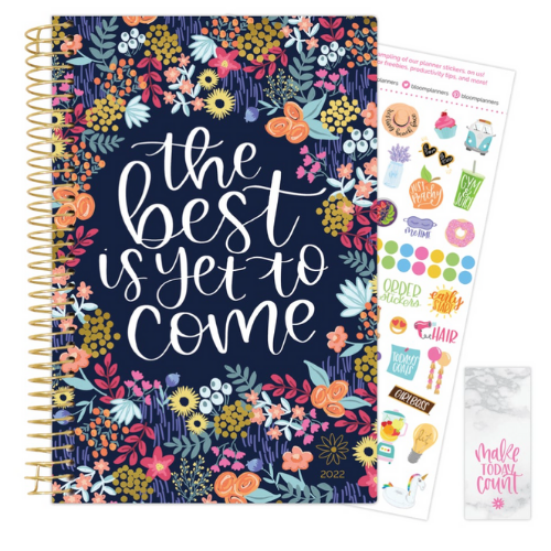 2022 Soft Cover Daily Planner & Calendar - The Best is Yet to Come