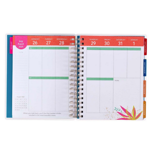 2022 Be Brave and Bloom Wirebound 18 Month Planner For Women - Image 5