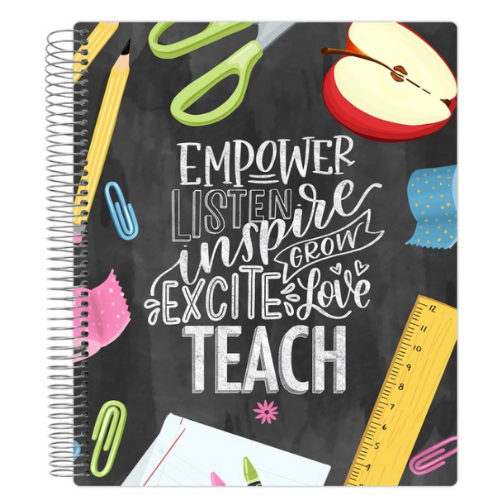 Teacher Planner + Calendar, Chalkboard