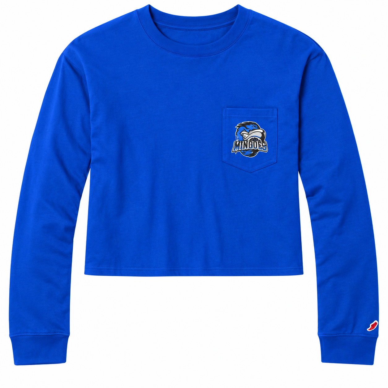 League Mingoes Cropped Long Sleeve Pocket Tee - Image 5
