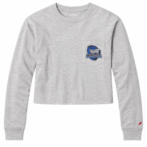 League Mingoes Cropped Long Sleeve Pocket Tee