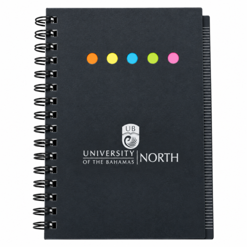 UB North Spiral Notebook with Sticky Flags