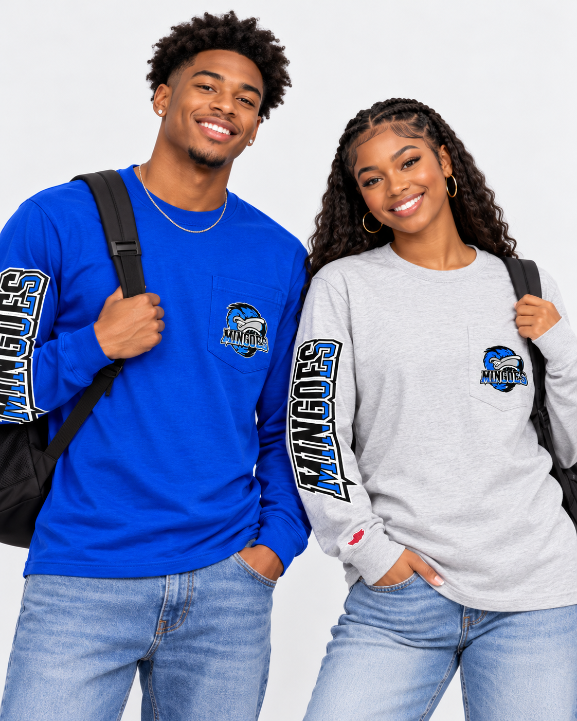 League Mingoes Long Sleeve Pocket Tee - Image 2