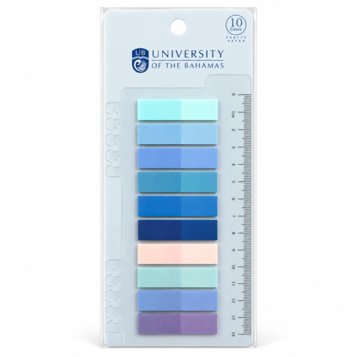 UB 10-Colour Sticky Page Flags with Ruler