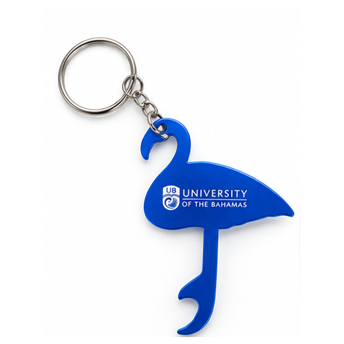 UB Flamingo Keychain Bottle Opener