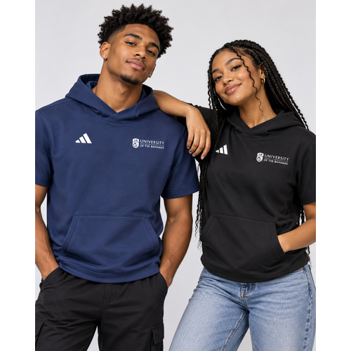 Alternative view of Adidas UB Short-Sleeve Hoodie - Unisex